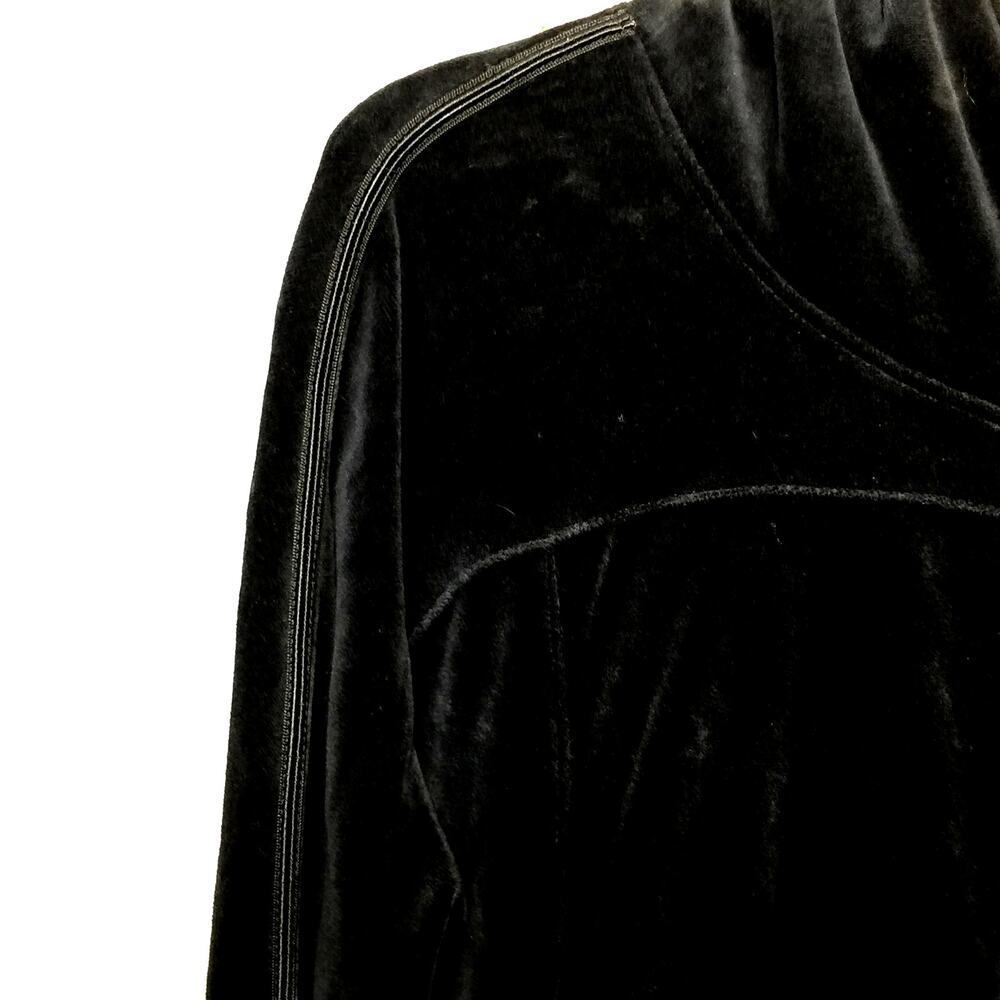 Juicy Couture Velour Rhinestone J Zip Tracksuit Hoodie XL - Picture 5 of 8